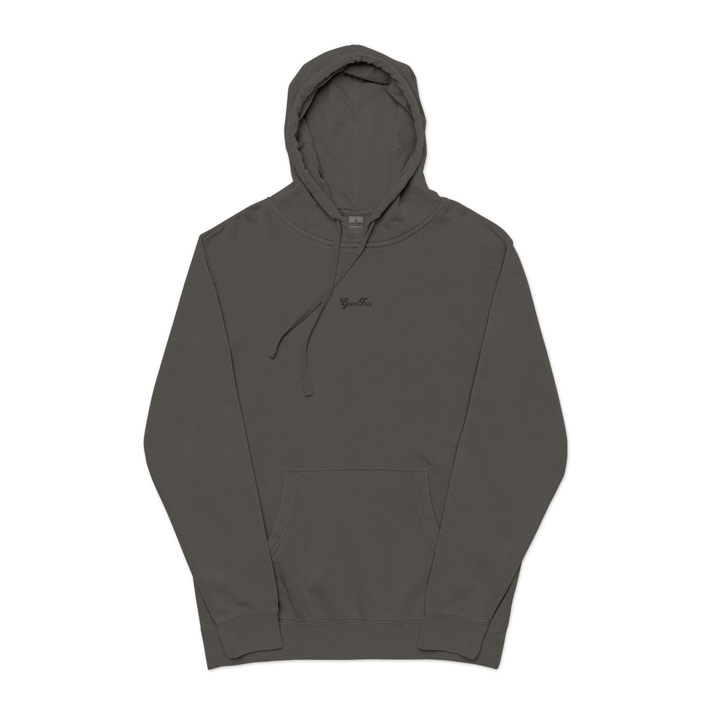 Embroidered Logo Pigment-Dyed Hoodie
