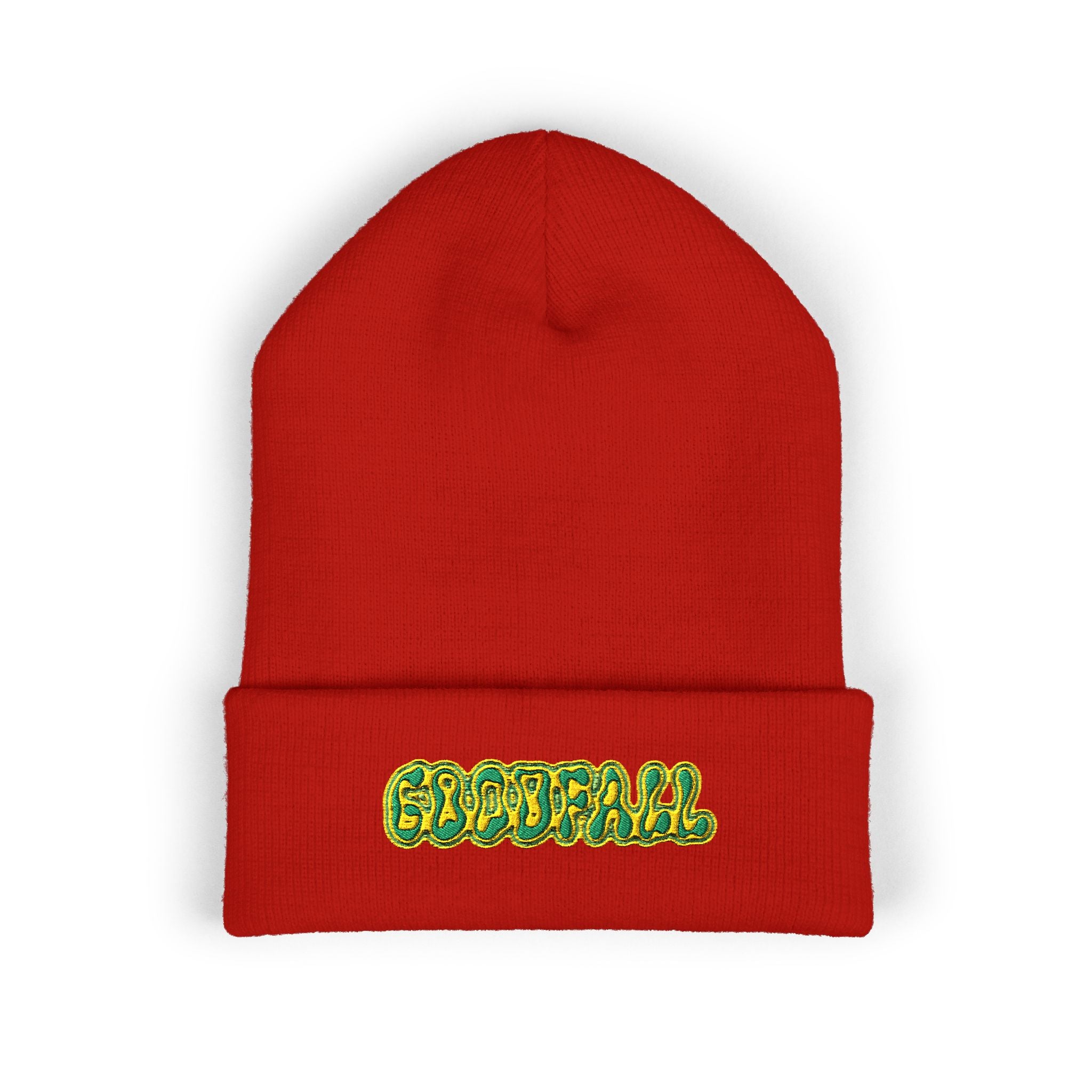 Sticky Fingers Logo Beanie — Climbing Streetwear Embroidered Beanie | Good Fall Studio