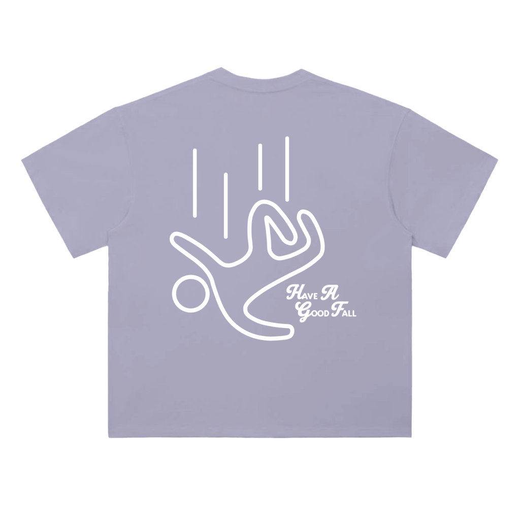 Good Fall Guy Tee (White Print) — Iconic Climbing Streetwear Tee | Good Fall Studio