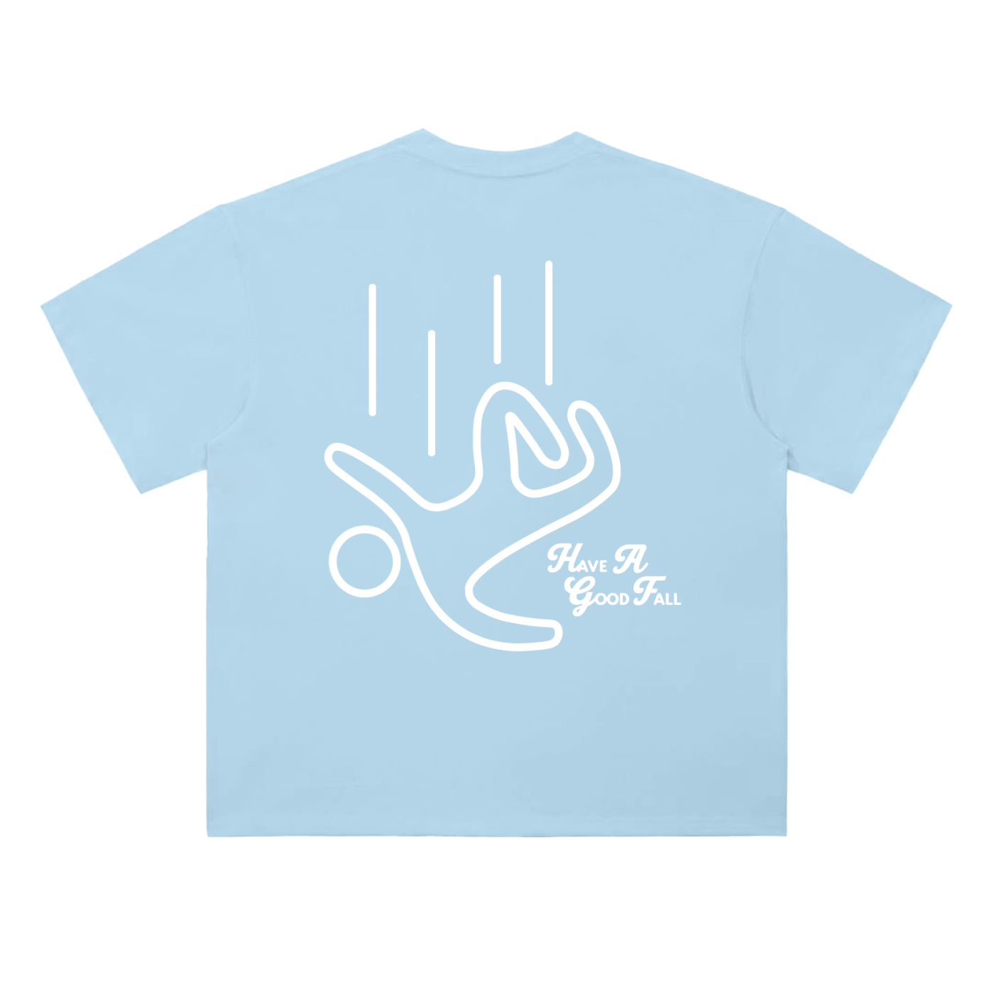 Good Fall Guy Tee (White Print) — Iconic Climbing Streetwear Tee | Good Fall Studio