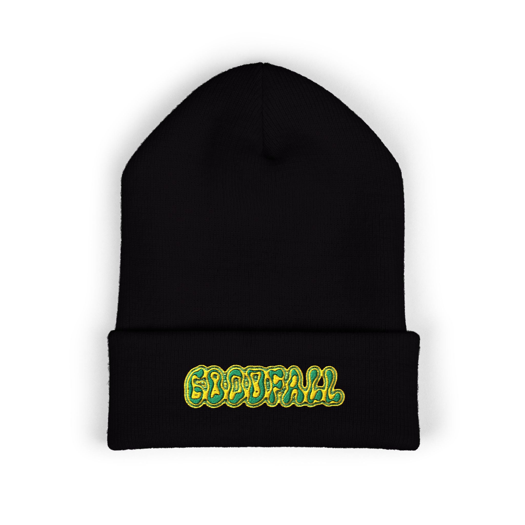Sticky Fingers Logo Beanie — Climbing Streetwear Embroidered Beanie | Good Fall Studio