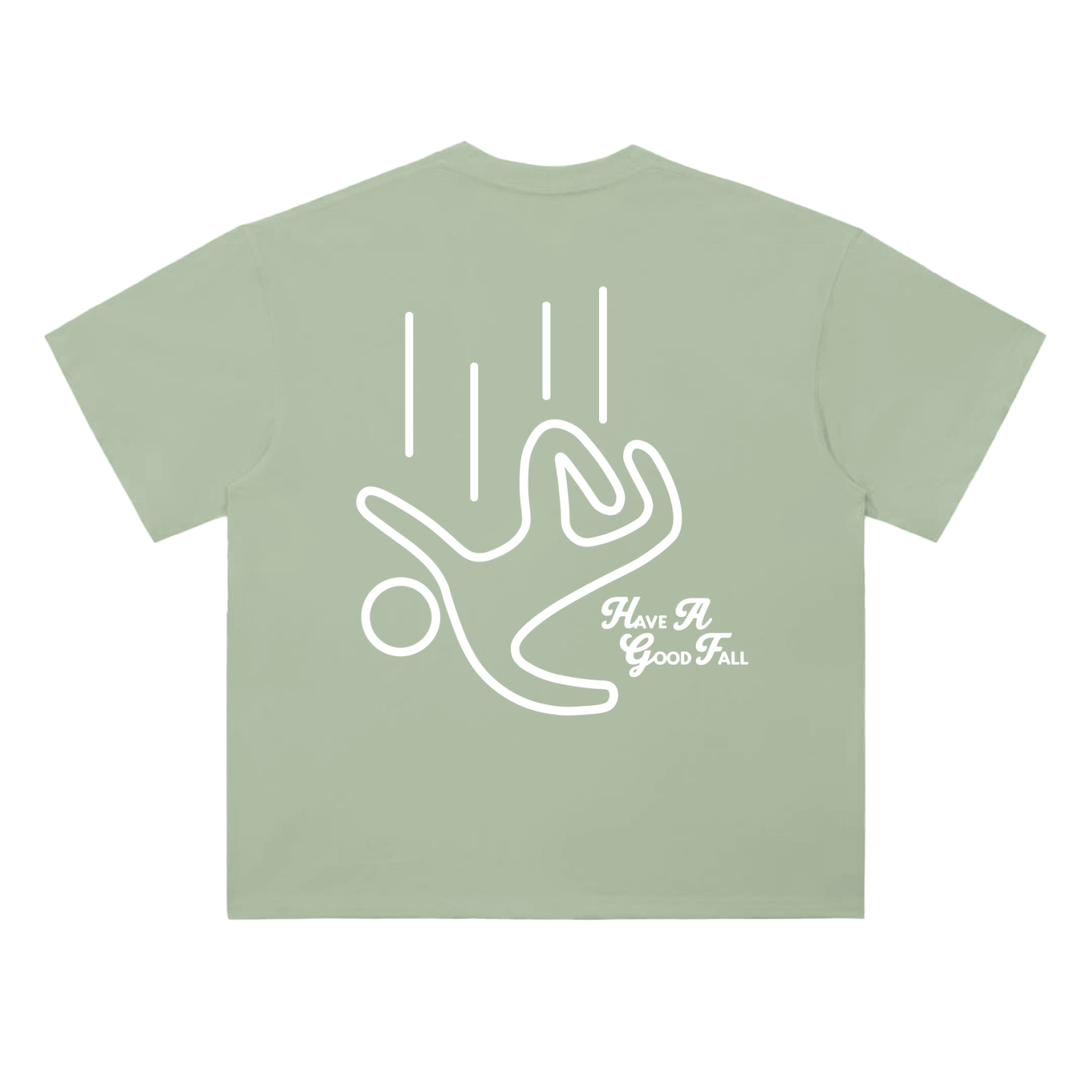 Good Fall Guy Tee (White Print) — Iconic Climbing Streetwear Tee | Good Fall Studio