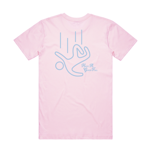 LOGO tee - Pink and Blue